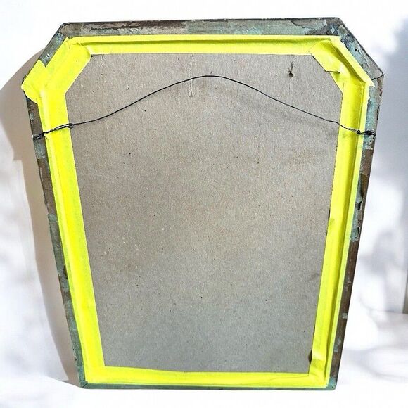 VTG RETRO Coca-Cola Victorian Lady Art Ornate Frame Black Colored Glass Woman - Picture 11 of 11